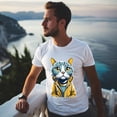 thumbnail image 5 of Men's Graphic TeeCat Letter Print T-Shirts Round Neck Short Sleeves Sizes XS-5XL Summer Daily Casual Tops, 5 of 5