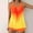 Orange, variant on Sakmal Orange Swimsuit Women Plus Size Color Changing Two Piece Sets Tankinis Swimwear Full Coverage Swimsuit Sets