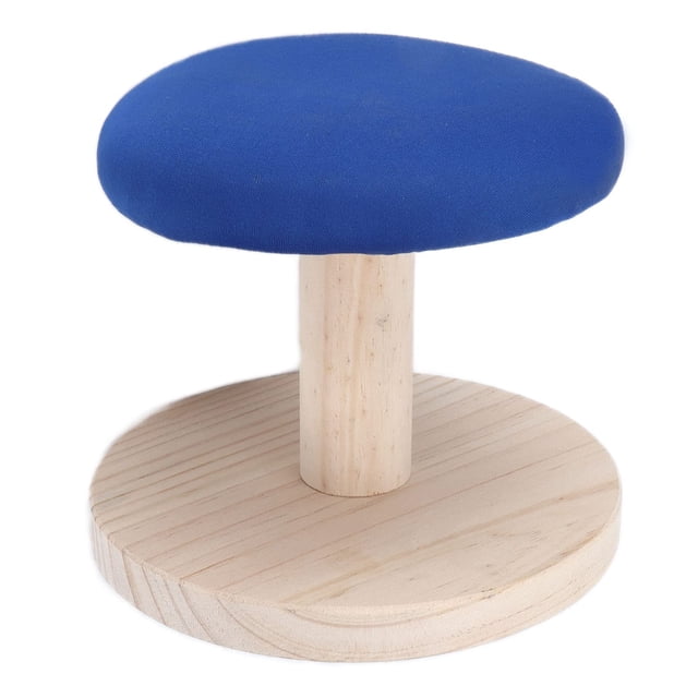 Tabla de planchar pequeña, tabla de planchar de madera portátil para costura, sala de manualidades, dormitorio doméstico (taburete de planchado redondo)