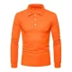 thumbnail image 2 of Playera Tipo Polo Manga Larga Con Licra Slim Fit Moda 2112 M, 2 of 8