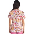 thumbnail image 3 of Tooniforms Scrubs Top For Women V-Neck Print TF626, 3 of 7