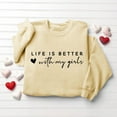 thumbnail image 5 of Busydd Valentines Tops for Women Trendy Comfy Love Heart Sweatshirt for Women Casual Long Sleeve Round Neck Valentines Outfits for Women S, 5 of 6