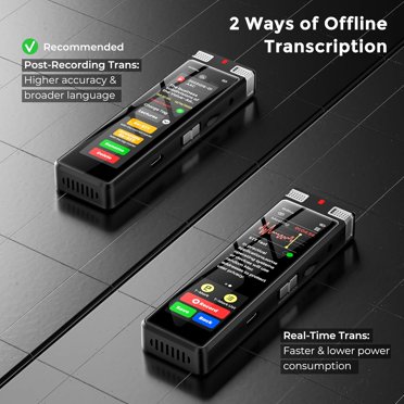 Tonfarb 136GB Digital Voice Recorder With Playback – 9000 Hours Audio, MP3, USB-C, Refurbished