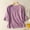 Purple, variant on Cotton Blend Tops for Women Vintage T-shirt Half Sleeve Casual Blouses Cotton Linen Embroidered Tops Plain Embroidery Blouse Boho Peasant Blouse Embroidery Gauze T-shirt for Women White L