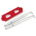 thumbnail image 2 of Car Battery Holder, Simple Installation Strong Aluminum Alloy Battery Bracket  Replacement For  CRX S2000  Integra RSX For Automobile Repacking Black,Silver,Red,Blue, 2 of 8