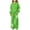 Green, variant on Hvogkswy Boys Girls Sweatsuit Floral Print Kids Sweat Suits Long Sleeve Hooded Sweatshirt & Wide Leg Sweatpant Fall Fashion Tracksuits