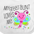 thumbnail image 4 of Inktastic My Great Aunt Loves Me Cute Dragonfly Boys or Girls Baby Bib, 4 of 4