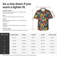 thumbnail image 6 of Haiem American Football Printed Hawaiian Shirt for Men - Men’s Casual Beach Summer Shirts - Stretch Fabric with Modern Fit-X-Large, 6 of 7