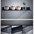 thumbnail image 2 of ShenMo 1 x 60cm Black Rectangular Bathroom Shelf Metal Wall Mount Bathroom Shelf - Rust Proof, 2 of 5
