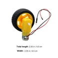thumbnail image 2 of MasteelfCA 1 Set Gear Motor Dual Shaft TT Motor 3-6V TT Motor for Smart Car Robot, 2 of 7