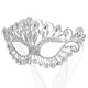 thumbnail image 1 of EeaseMX Lujo Elegante Diamante Diamante de imitación Máscara Máscara Fiesta Corona Aleación Máscara para Mujer (Plata), 1 of 7