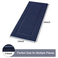 thumbnail image 2 of Alfombra de baño SHACOS Super Soft Long Runner 61 x 152 cm, color azul marino, 2 of 9