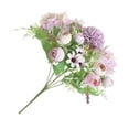 thumbnail image 2 of Flores Artificiales Plantas Flores de Simulación Arbustos de Plástico para Jardín Al Caja de Ventana Decoración para Púrpura claro BLESIY Bracketplant violeta artificial, 2 of 8