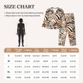 thumbnail image 4 of Balery Watercolor Zebra Conjunto de Pijama con Estampado para Mujer, Conjunto de Dos Piezas con Manga Larga, Ropa de Dormir Suave con Bolsillos, Pijamas Cómodos-Medium, 4 of 7