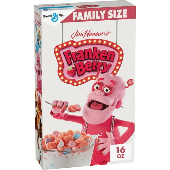 Franken Berry Cereal with Monster Marshmallows, Halloween Limited Edition, 16 oz