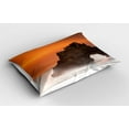 thumbnail image 2 of Ambesonne Balinese Pillow Sham 2 Pack, Exotic Sunset, 26"x20", Orange Brown, 2 of 3