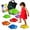 Turtle Shape, variant on Kinderific Star Shaped Stepping Stones, 6 Piece Set, Multicolor