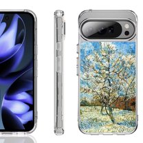 For Google Pixel 10 / 10 Pro Shockproof Phone Case, by OneToughShield - Peach Tree Blossom