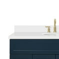 thumbnail image 3 of Ariel Hamlet 49 In. Oval Sink Vanity With White Quartz Countertop In Midnight Blue, 3 of 11