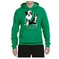 thumbnail image 2 of If It's Not a Border Collie It's Just a Dog Gift | Mens Dog Lover Hooded Sweatshirt Graphic Hoodie, Kelly, Small, 2 of 3