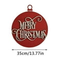 2024 New Christmas Decoration Door Plate Black Red And White Model Door