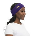 thumbnail image 2 of ZooZatz  Purple LSU Tigers Fashion Knit Headband, 2 of 2