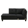 thumbnail image 5 of L Shaped Couch Modern Sectional Sofa with Left Chaise & Ottoman Tufted Modular Sofa Couch Set for&nbsp;Living Room, Black, 5 of 6