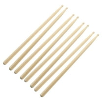 WHAMVOX 4 Pairs of 5A Music Band Maple Wood Drum Sticks Drumsticks (Wood Color)