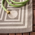 thumbnail image 5 of SAFAVIEH Courtyard Chase Oriental Indoor/Outdoor Area Rug, Dark Beige/Beige, 5'3" x 7'7", 5 of 6