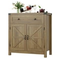thumbnail image 7 of Homfa Kitchen Buffet Sideboard with Drawer, Compact Coffee Bar with Adjustable Shelf for Dining Room, Rustic Brown, 7 of 7