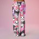 thumbnail image 4 of Anime Pajamas for Women Girls Cute Cartoon Cat Print Kawaii Casual Sleep Pajama Pants, 4 of 5