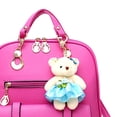 thumbnail image 2 of Stylago Womens Trendy Leather Backpack Purse Multiple Pockets Travel Shoulder Daypack Students Mini Schoolbags with Bear Pendant Pink, 2 of 6