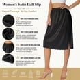 thumbnail image 6 of Women Half Slips Under Dress - Lace Hem, Elastic Waist, Knee Length Petticoat, 6 of 7