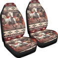 thumbnail image 3 of XYZCANDO Auto Seat Covers Horse Print 2 pcs Car Seat Covers Protective SUV Truck Sedan Waterproof Thick Front Seat Cover, 3 of 10