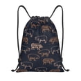 thumbnail image 1 of Saiise Pig Farm Pattern Sports Drawstring Backpack - String Swim Gym Bag with Wet Proof Pocket for Women&Men-Small, 1 of 6