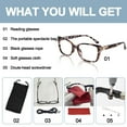 thumbnail image 6 of OCCI CHIARI Reading Glasses Fashion Ladies Readers 2.75(1.0 1.25 1.5 1.75 2.0 2.25 2.5 2.75 3.0 3.5 4.0) Large Frame, 6 of 6