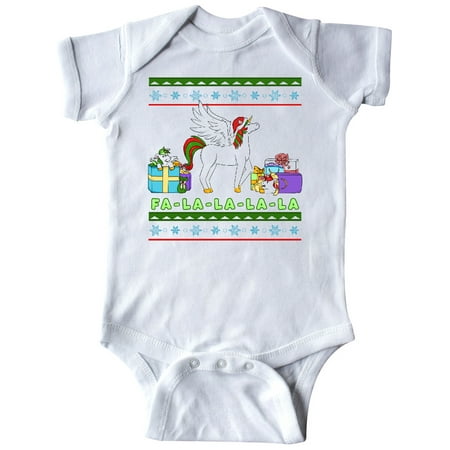 

Inktastic Christmas Festive Unicorns Fa-La-La-La-La Gift Baby Boy or Baby Girl Bodysuit