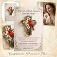 thumbnail image 2 of Cardinal Pocket Hug, Inspirational Acrylic Cross with Poem, Handmade Sympathy Keepsake Gift, Memorial Remembrance Token, Spiritual Encouragement Token, Desk Decor Piece, 2 of 6
