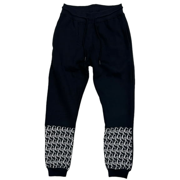 Crooks & Castles Men's Lux Core Chain C Jogger Sweatpants in Black (Small, Black)