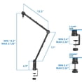 thumbnail image 7 of Mount-It! Adjustable Microphone Boom Arm with Clamp, 7 of 7