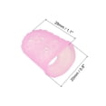 thumbnail image 2 of Uxcell Finger Tips Anti Slip Fingertip Protector, 20 Pack 28mm Silicone Finger Guard, Pink, 2 of 6