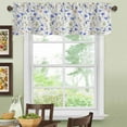 thumbnail image 6 of Curtain Valances for Windows,Purple CornFlowers and Herbs Semi Sheer Valance Curtains,Watercolor Wildflowers Leaves Window Valance Curtains,Rod Pocket Window Treatment for Kitchen Living Room 54"x18", 6 of 6