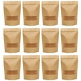 thumbnail image 1 of 50 bolsas de papel kraft reutilizables con válvula, ideales para sellar alimentos y té., 1 of 7