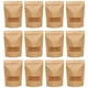 thumbnail image 1 of 50 bolsas de papel kraft reutilizables con válvula, ideales para sellar alimentos y té., 1 of 7