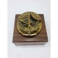 thumbnail image 3 of Antique Sundial Compass FL London - Solid Brass With Anchor Box Free, 3 of 3