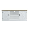 thumbnail image 4 of FESTIVO 70" Farmhouse TV Stand Console for TVs up to 75 inch - 70" in Width Grayish-white, 4 of 6