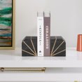 thumbnail image 6 of Sagebrook Home Modern Unique Art Deco-Inspired Stone Bookends, Set of 2, 6 of 9