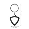 thumbnail image 2 of OULII Portable Black Silicone Acoustic Guitar Pick Holder Keychain with AntiSlip Base for Decor, 2 of 8