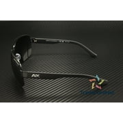 Men's AX2012S-606387-62 Black Rectangle Sunglasses