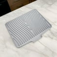 thumbnail image 3 of Mosiee 1Pc 3 Size S/M/L Silicone Draining Board Mat Dish Drying Pad Folding Heat Resistant Rectangle Drainer For Kitchen Pot Cup, 3 of 9